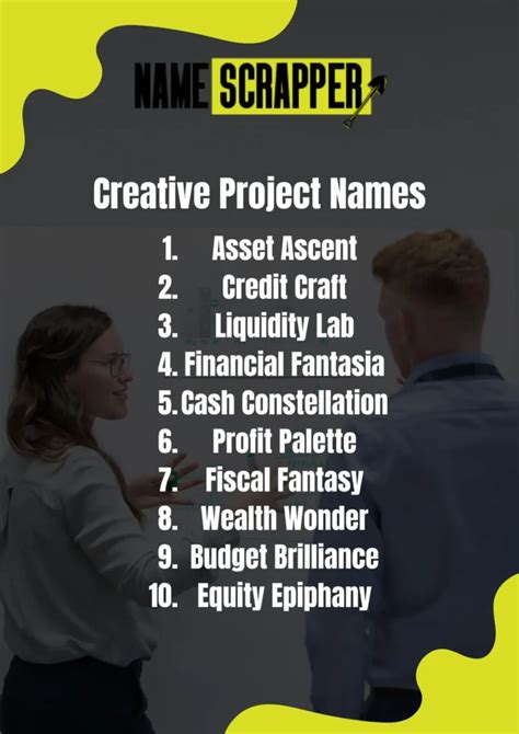 355 Best Project Names For Work School Team Namescrapper