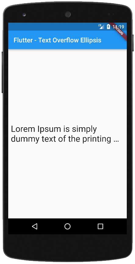 Flutter Text Overflow Ellipsis Flutter Tutorials
