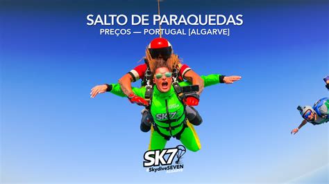 Valor Do Salto De Paraquedas - Skydive Seven Algarve - Salto de Paraquedas em Portimão
