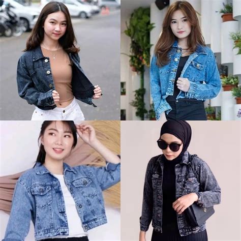 Jual Pablo Vintage Jaket Biondy Jeans Denim Jaket Jins Wanita Cewek