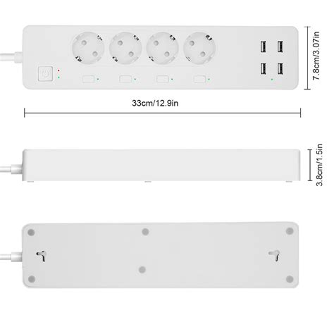 AOFO Smart Power Strip Surge Protector Voice Indiv Vicedeal