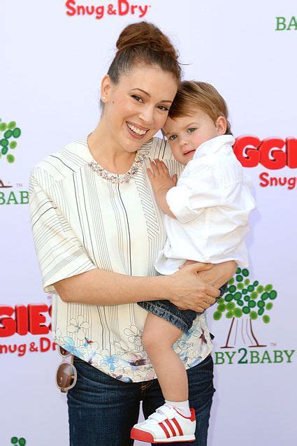 Adorable Tots Celebs And Their Cute Kids Alyssa Milano Celebs