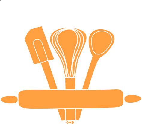 Orange Kitchen Utensils Clip Art at Clker.com - vector clip art online ...