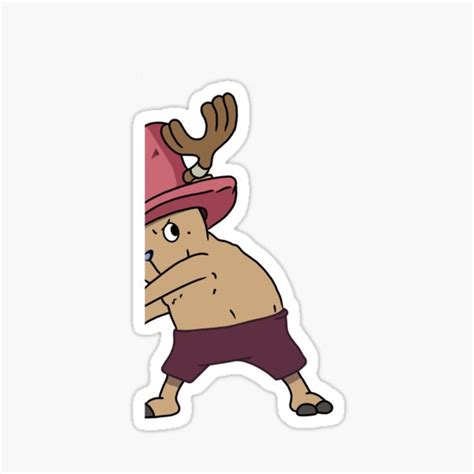 "Tony tony chopper's hiding" Sticker for Sale by 989- | Redbubble