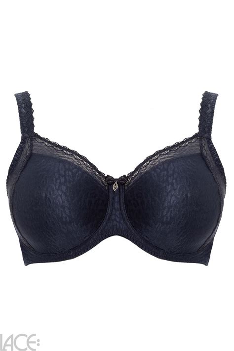 Ulla Lynn Bra H L Cup Denim Lace Lingerie