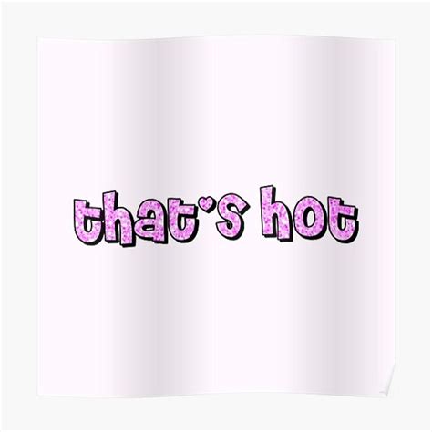 Y K Aesthetic Hot Pink Glitter Thats Hot Premium Matte Vertical Poster X Sold By