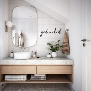 Get Naked Metal Wall Art Bedroom Bathroom Sign Quote Wall Art Home Decor Ideas Wall Hanging