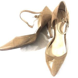 Nine West Shoes Nine West Heels Nude Pump Point Toe Ankle Strap Poshmark