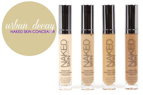 Urban Decay Naked Skin Weightless Complete Coverage Concealer Review And Swatches