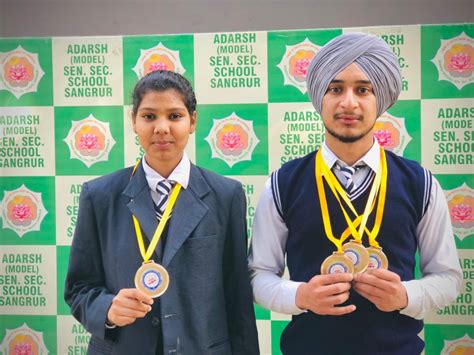 The Students Of Adarsh Model Sen Sec School Sangrur