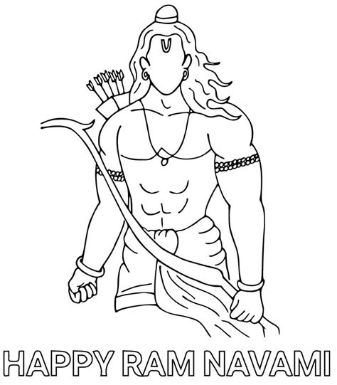 Ram Navami Coloring Pages Coloringlib