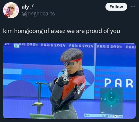Hongjoong Ateez Paris Country Olympic Games Blonde Hair Transformations