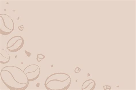 Coffee Shop Background Beige Wallpaper Premium Vector Rawpixel