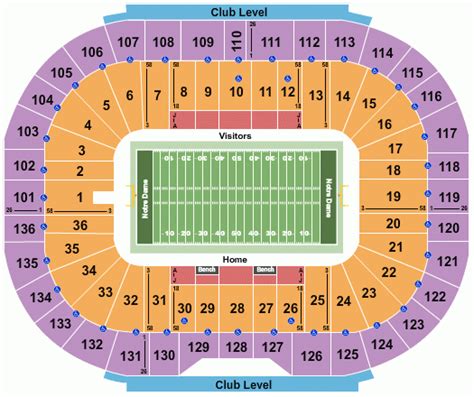 Clemson Stadium Seating Chart With Seat Numbers | Elcho Table