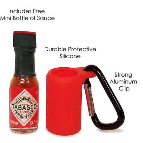 Hot Sauce Keychain Take Your Mini Tabasco Bottle Anywhere Yinz Buy
