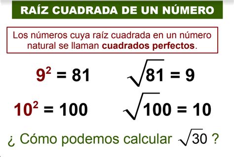 Saber Educar Raíz Cuadrada Entera Y Raíz Cuadrada Exacta