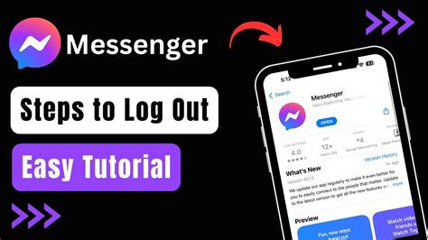 How To Log Out Messenger App Sign Out Messenger Youtube