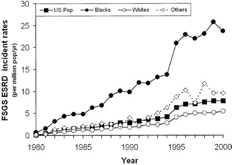 Incident Rates Per Million Population Of Fsgs Esrd After Adjusting