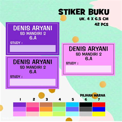 Harga Stiker Buku Pelajaran Polos Terbaru Sep Biggo Indonesia