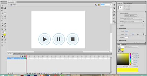 Membuat Tombol Playpause Dan Stop Suara Menggunakan Actionscript 20