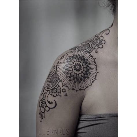 Paisley Shoulder Tattoo
