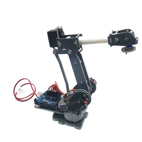 DIY Arduino Educational 6DOF 6 Axis Robotic Arm Kit with Servos Power ...