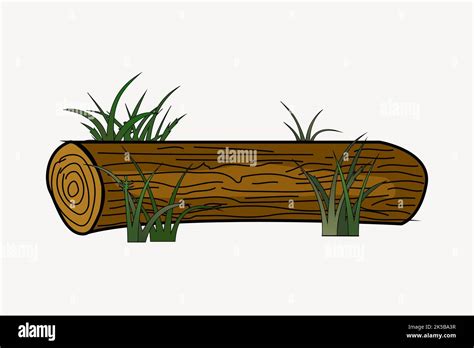 Wood Log Clipart Environment Illustration Vector Stock Vector Image