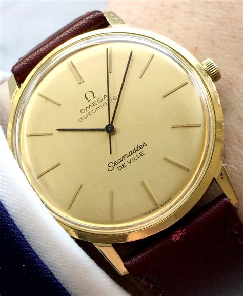 Attractive Omega Seamaster De Ville Automatic Solid Gold Vintage
