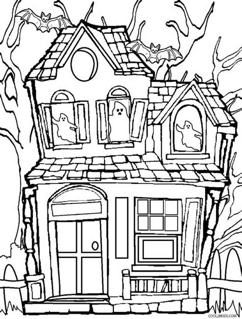 Coloriages Maison Hant E Coloriages Gratuits Imprimer