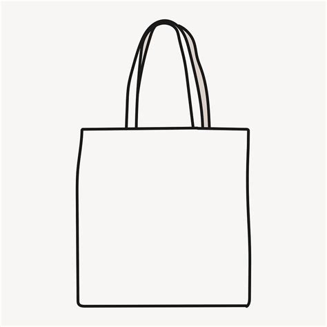 Canvas Tote Bag Doodle Clipart Free Photo Illustration Rawpixel