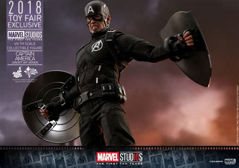 Captain America Concept Art Hot Toy Marks Marvel S First Ten Years