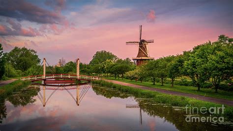 Reflections at Windmill Island, Holland, Michigan Photograph by Liesl ...