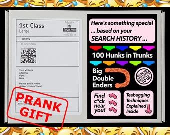 ANAL BLEACHING Prank Mail Post Gift Box Gag Funny Birthday Christmas Present Sent Directly To