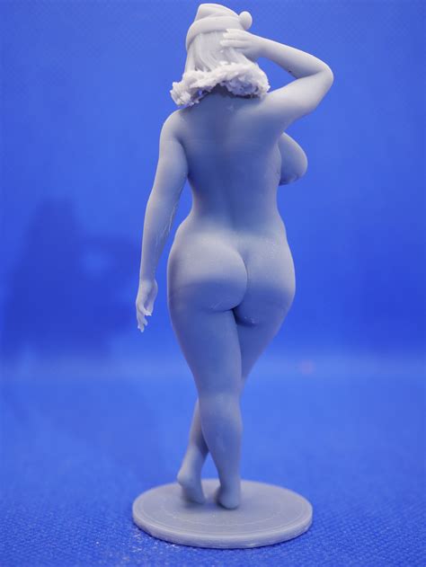Origonal Erotic Figurine D Printed Christmas Themed Nude Etsy
