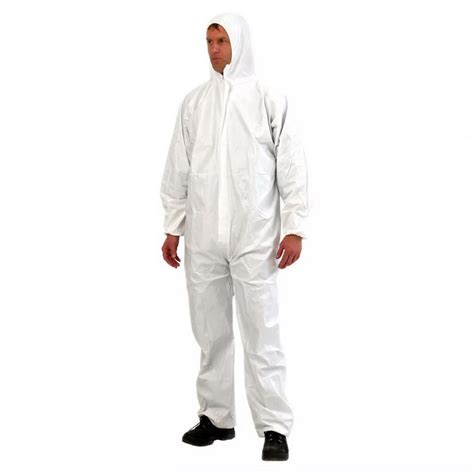 Barriertech Sms Disposable Coveralls White X Large Dowsmsxl