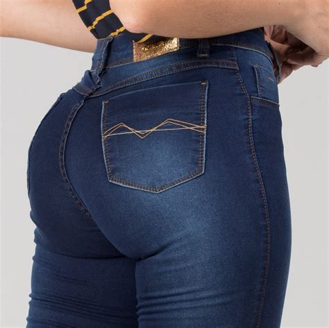 Calça Jeans Feminina Cintura Alta F2021068 Oxiblue Jeans