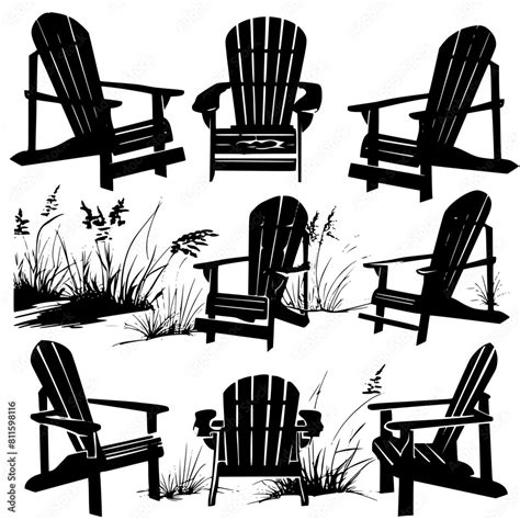Adirondack Chair Png Adirondack Chair Chair Vector Adirondack Scene