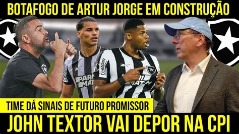 ARTUR JORGE DIZ QUE BOTAFOGO PRECISA DE MUITO MAIS E PREGA EQUILÍBRIO