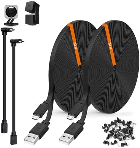 Amazon Pack Ft Power Extension Cable Compatible With Wyze Cam