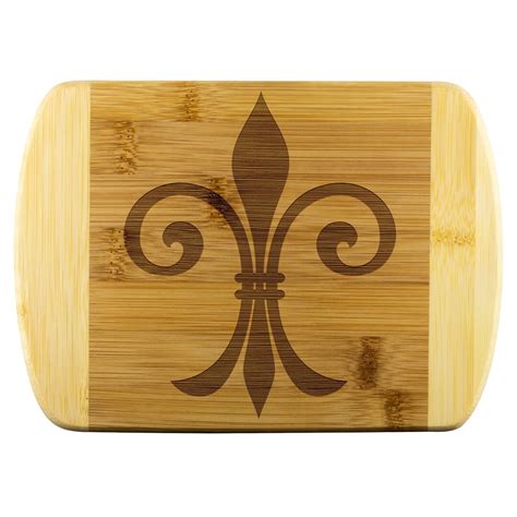 Fleur De Lis Cutting Board Decorative Cutting Board Bamboo Etsy