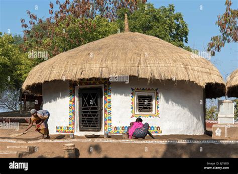 Traditional Meghwal Banni Tribal House From Gujarat Preserved In Stock