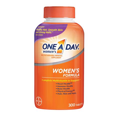 3 2024 One A Day Womens Formula Complete Multivitamin 300 Tablets Bone