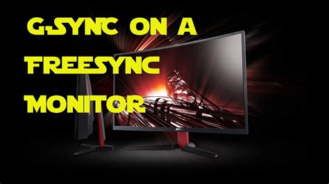 How To Enable G Sync On A Freesync Monitor Youtube