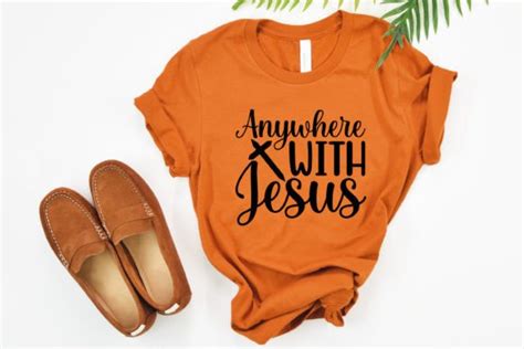 Anywhere With Jesus Jesus SVG Graphic By Graphics Home Creative Fabrica