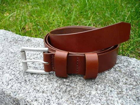 Ремень из кожи растительного дубления (производство Италия) , цвет ...