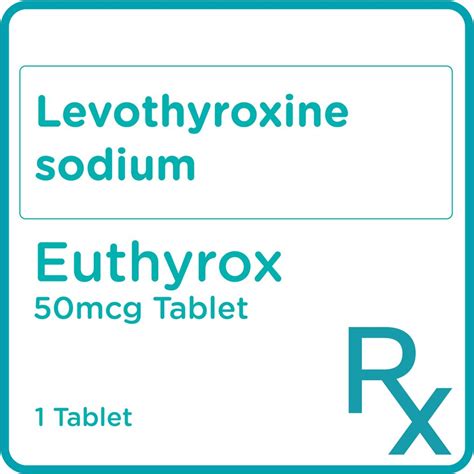 Euthyrox Levothyroxine Sodium 50mcg 1 Tablet [prescription Required