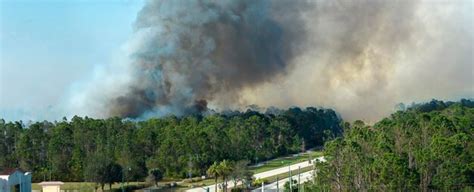 Vista A Rea De Un Gran Incendio Forestal Que Arde Severamente En Los