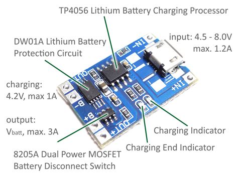 Tp Charger Module Schematic Tp Lithium Charger Modul