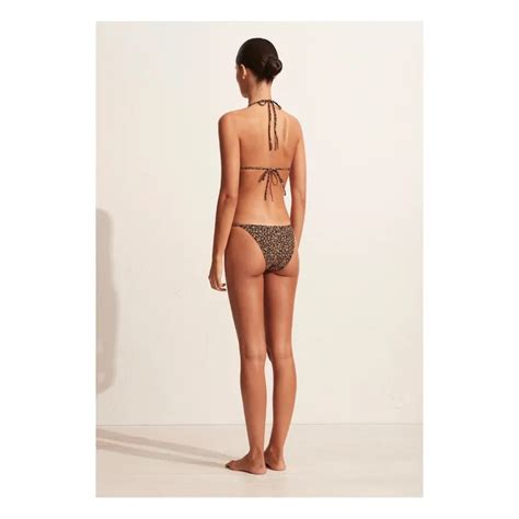 Matteau String Triangle Bikini Top Brown Smallable