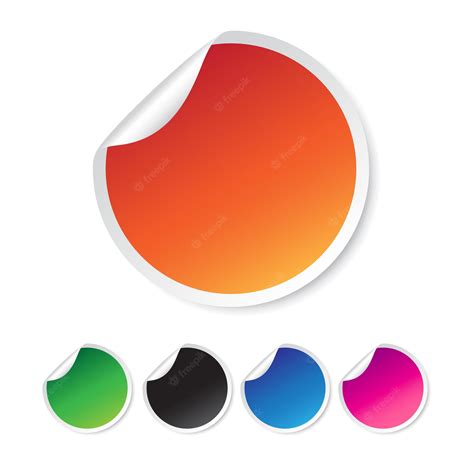 Premium Vector Set Of Blank Stickers